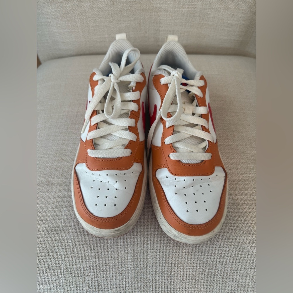 Nike Court Borough Sneakers in Orange and Red - Picture 3 of 10